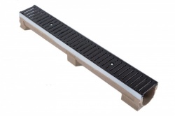 D400 Channel c/w Heelguard Ductile Iron Grating 1000L x 131W x 127H